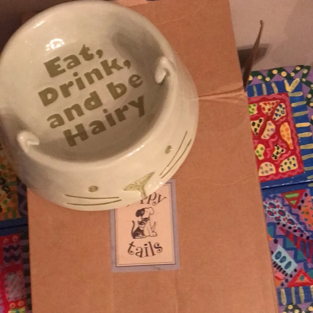 Dog Bowl- Ceramic- NIB